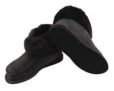 Lammfell Leder Hüttenschuhe