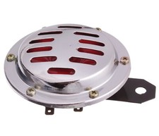 Hupe 6V Chrom Rot für