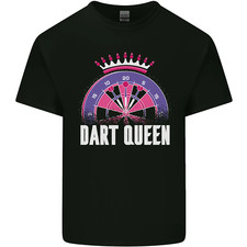 Darts Queen lustig Herren Baumwolle T-Shirt Top