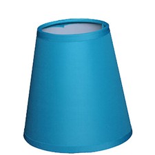 Lampenschirm Aufstecker  Aqua Blau Kronleuchter Klemmschirm