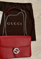 Gucci Rote  Damen Tasche Mit Rechnung