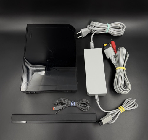 Nintendo wii konsole - konsole, schwarz