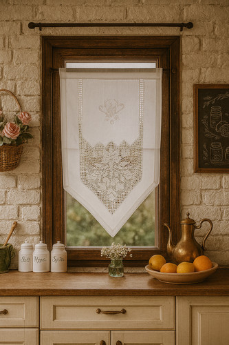 Fenstervorhang aus baumwolle - fenstervorhang,