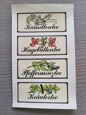 Abziehbilder Schiebebilder DDR Ostalgie "Tee"