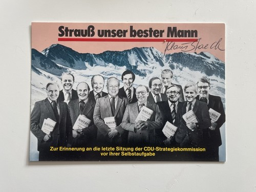 Klaus staeck signiert - signiert, cdu