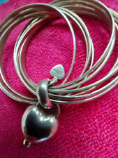 CHILANGO, Armreif 10-fach mit Herzanhänger