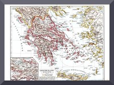 Griechenland +Hist. Landkarte