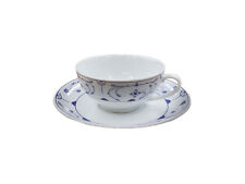Ostfriesische Teetasse mit Unterteller Indisch Blau, ca. 8 x 4 cm