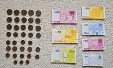 Haba Spiel- Rechengeld Papiergeld  Kaufladen Euro Scheine Münzen 134 Teile 