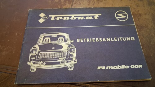 Betriebsanleitung trabant 601 - betriebsanleitung,