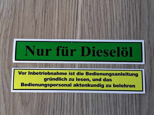 Aufklebeset dieselheizung - aufklebeset,