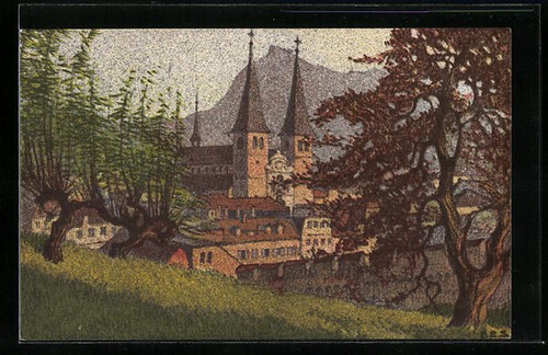 Künstler ernst e - künstler-ak,