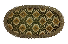 Brokat Deckchen - ovales Platzdeckchen -Zierdeckchen  21 x 37 cm