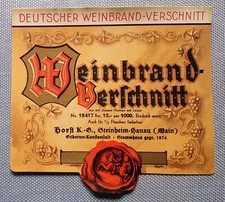altes Schnapsetikett