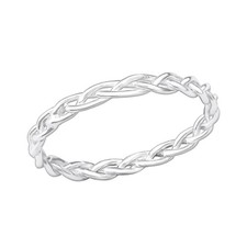 Ring geflochten  Sterling