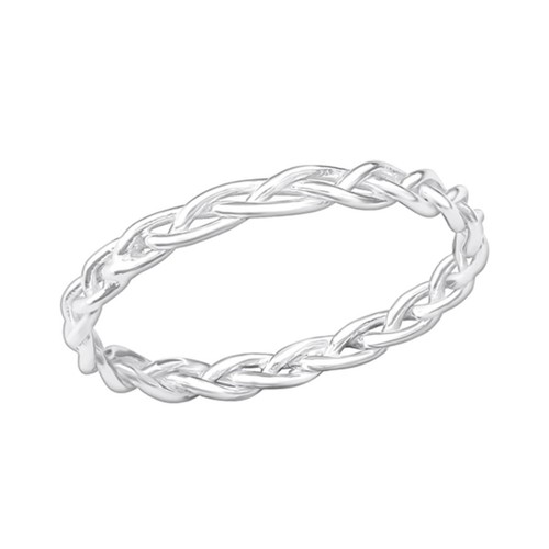 Ring geflochten sterling - ring,