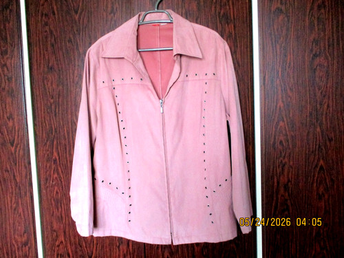 Damenjacke rosa samtig - rosa,