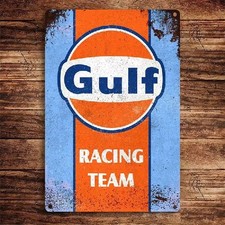 Blechschild Gulf Racing Team