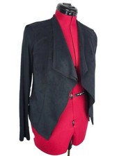 MARC CAIN Jacket N2 Stretch Leichte Sommerjacke Bolero Open Front Black