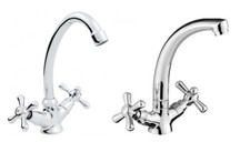 Retro Waschtischarmatur Zweigriff Badarmatur Nostalgie