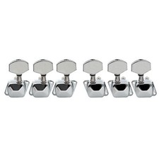 Musiclily 3L3R Chrome Guitar Semi Sealed String Tuning Pegs Machine Heads Tuners