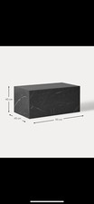 couchtisch schwarz marmor Optik 90cm