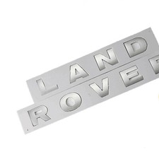 Land Rover Schriftzug Silber Klassik Schrift Neu + Schablone