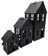 3 Laternenhäuser Windlicht