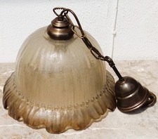 OMA's DECKENLAMPE – Schwerer Pressglas-Schirm Ø 38 cm