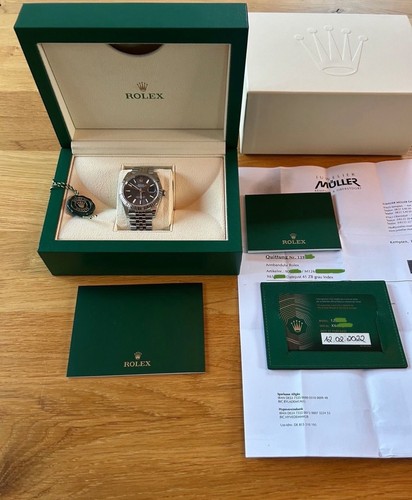 Rolex datejust rhodium - rolex, 41