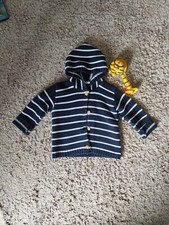 Strickweste 74 Blau Weiß