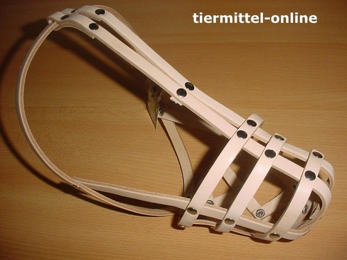 Maulkorb aus echtem leder - maulkorb,