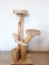 Katzenbaum Kratzbaum Baumstamm Natur Holz Robinie Unikat Handmade Balkon 1,10m