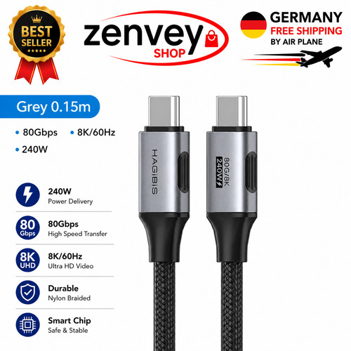 Usb4 usb cable 80gbps - usb-c, 40/80gbps