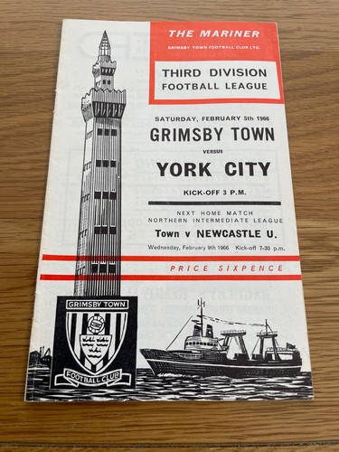 Grimsby town york - grimsby, 1965/66