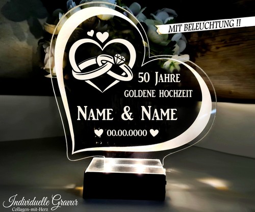 Geschenk goldene hochzeit - hochzeit, 50