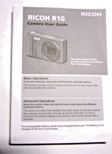 RICOH R10 CAMERA USER GUIDE