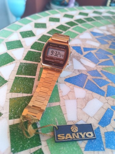 Vintage lcd digitaluhr sanyo - vintage,