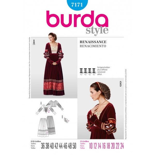 Burda style renaissance - renaissance, kleid