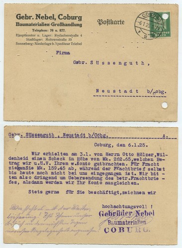 61828 postkarte gebr - postkarte,