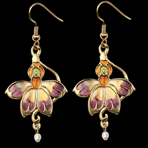 Jugendstil orchideen fee - jugendstil, orchideen-fee