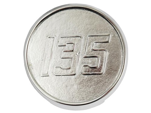 Emblem 135 - emblem, (verchromt)