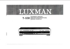 Owner's Manual-Anleitung für Luxman T-530  
