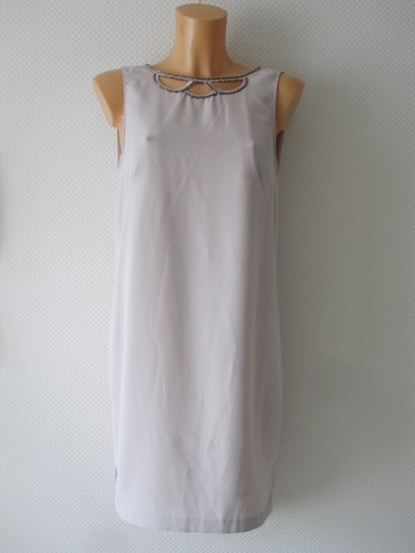 Kleid chiffon beige - h&m,