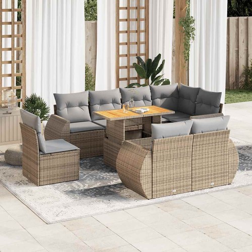 Tlg garten sofagarnitur mit - 9-tlg., garten-sofagarnitur