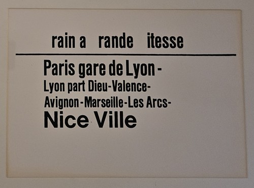 Zuglaufschild paris gare - gare, de