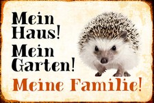 Holzschild 18x12 Tiere Igel