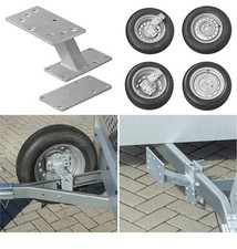 Reserveradhalter Anhänger Ersatzradhalterung Ersatzrad Halter Deichsel bis 15 ″