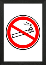 Nichtraucher roter Kreis