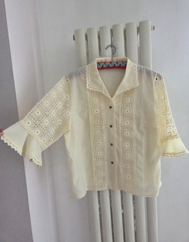 True vintage 60er 70er bluse - true,